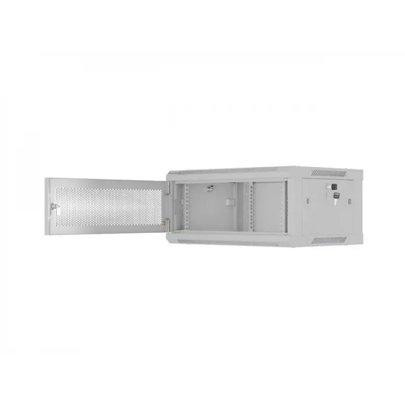 Armário rack LANBERG WF01-6404-23S 19 polegadas 4U cinzento com portas perfuradas