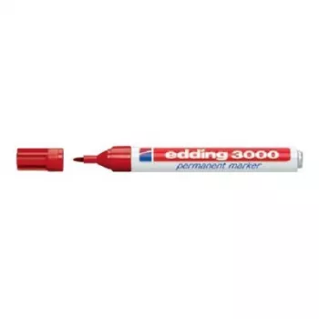 Marcador permanente Edding 3000 azul 10 unid.