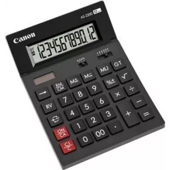 Canon WS-1210T calculadora de secretária visor preto