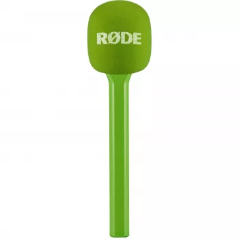 Microfone de mão para entrevistas Rode Interview GO — microfone com fio compacto, verde