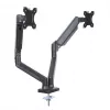 Suporte de mesa para monitor ART RAMM UM-116 para 2 monitores 13–32 polegadas, suporte de braço duplo ajustável em altura