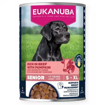Comida húmida para cães EUKANUBA Adult Can 400 g — vaca & abóbora
