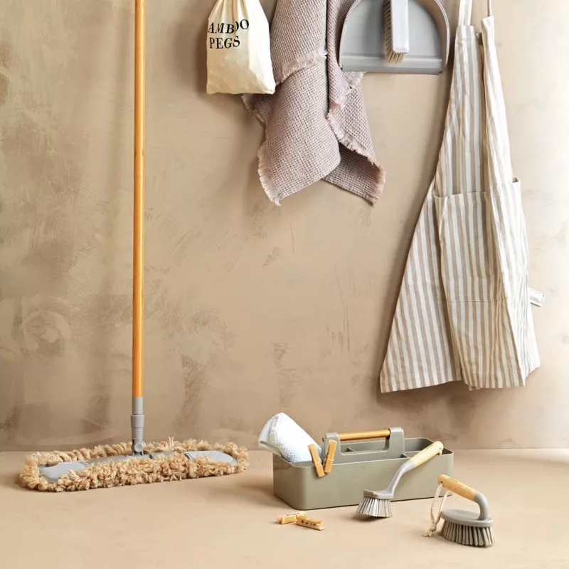 Mopa plana Salter LASAL71441WPK6EU7 cinzento FSC 100% – cabeça de mopa plana, lavável reutilizável