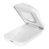 Carregador de interior Belkin UltraCharge 25W Qi2 Carregador magnético 3-em-1 UE Branco Quadrado