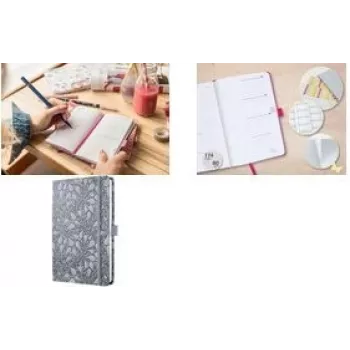 Planeador semanal A5 Sigel Agenda Beauty 2026 J6361 — formato A5, layout semanal