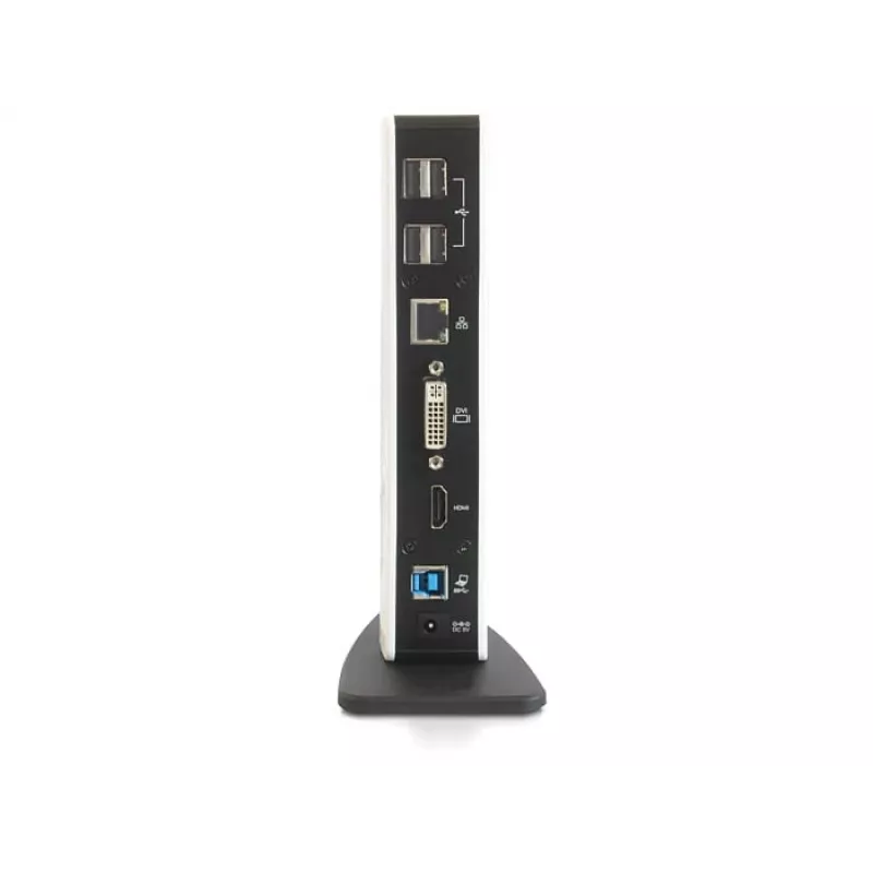 Dock para portátil DeLOCK 87568 com fios preto branco
