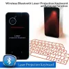 Teclado de projeção laser Doy modelo teclado virtual Bluetooth compacto portátil