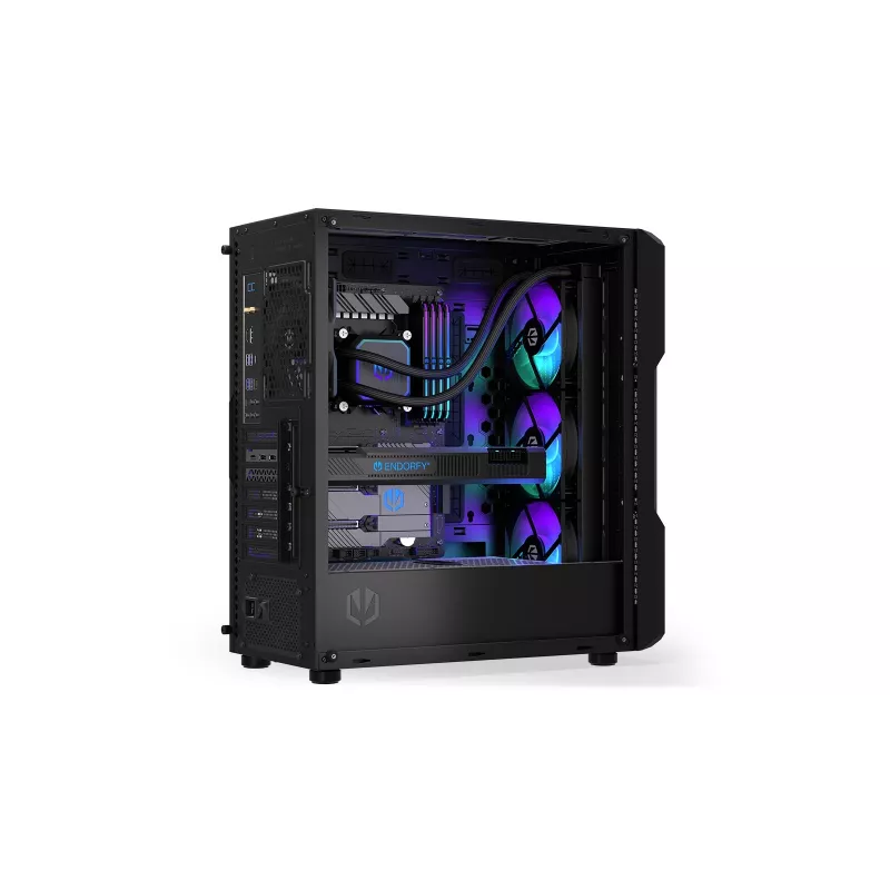 Endorfy Navis F360 ARGB EY3B006 refrigeração líquida AIO para CPU, radiador de 360 mm, 3 ventoinhas de 120 mm, 250–1800 RPM, LGA 1700/AM5/AM4, preto