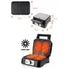 Máquina de waffles PROMIS WAP1600 – 2 porções retangulares, placas, 1200 W, antiaderente, termostato, punho que não aquece, indicadores LED
