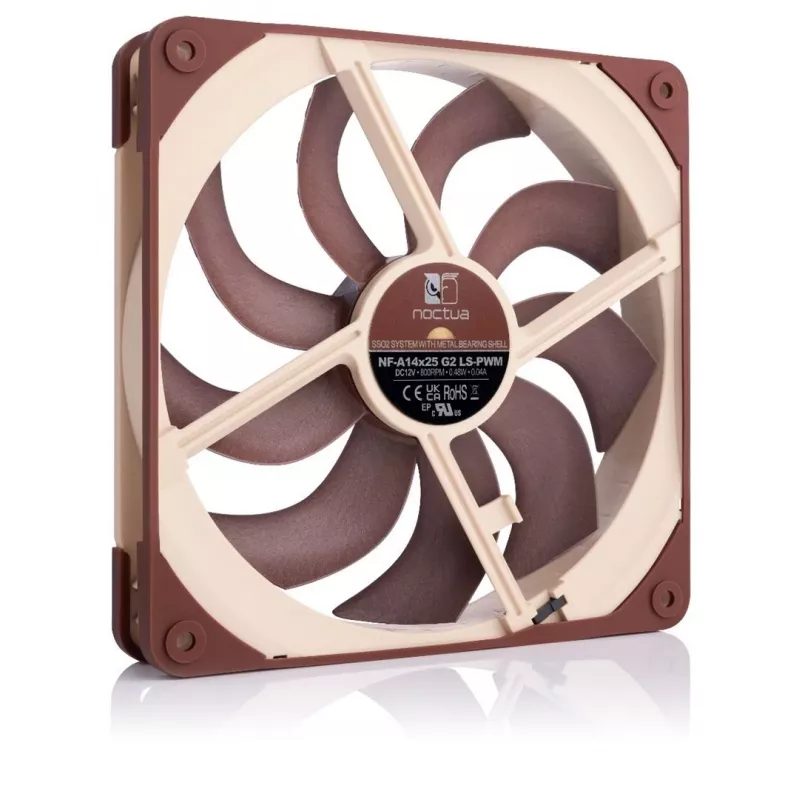 Ventoinha de caixa Noctua NF-A14X25 G2 LS-PWM 140mm