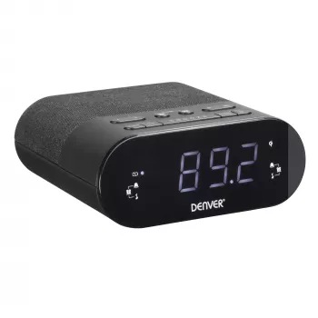 Rádio-despertador digital Denver CRQ-107 preto