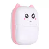 Impressora térmica de recibos Extralink EPP-001 com 5 rolos de papel térmico autoadesivo, rosa