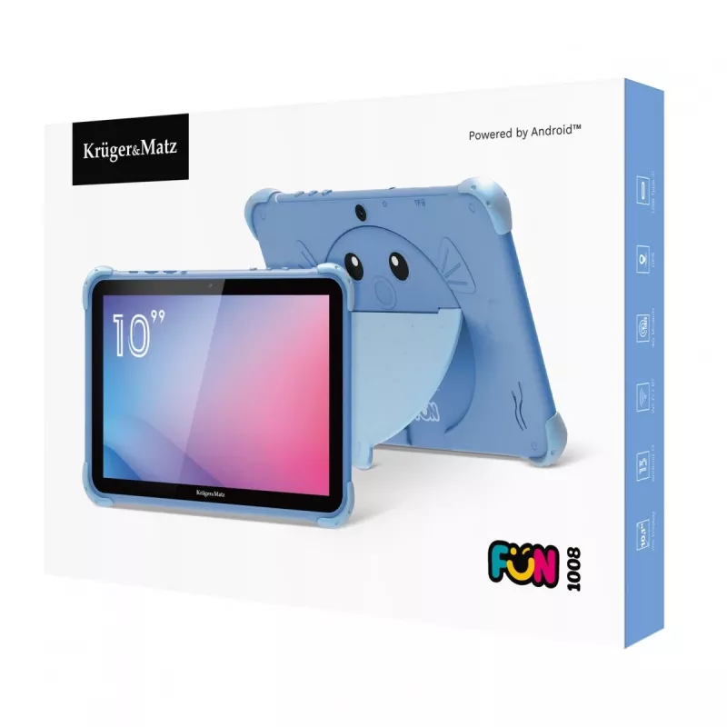 Tablet Kruger & Matz FUN 1008 25,7 cm (10,1 polegadas) processador, 2GB RAM, 32GB armazenamento, OS