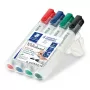 Marcador Staedtler 351 B ponta biselada preto azul verde vermelho