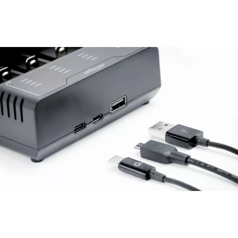 Carregador de pilhas Gembird BC-USB-02 USB iões de lítio NiCd NiMH
