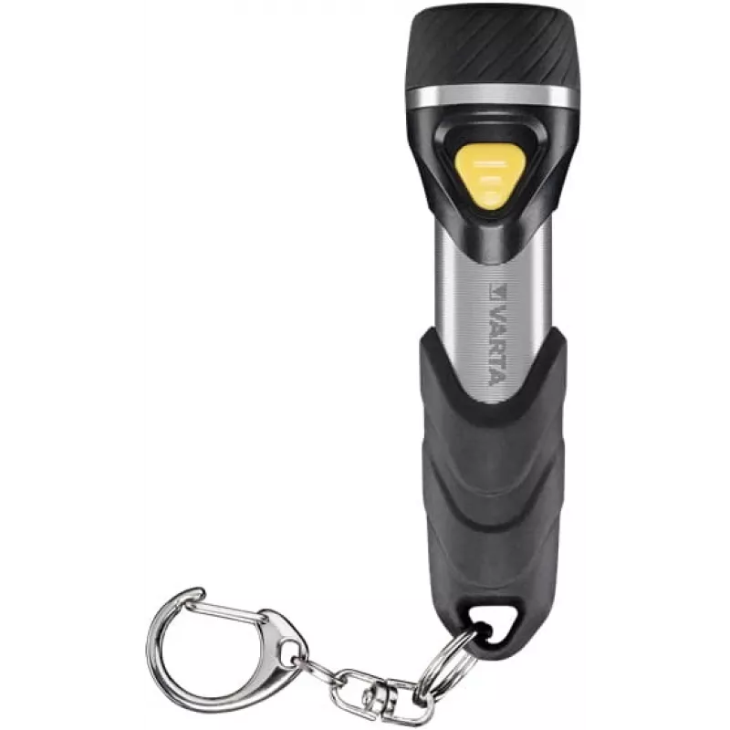 Varta Day Light Key Chain Light - Luz de chaveiro - alumínio - preto - ABS sintético - alumínio - borracha - LED - 1 lâmpada - 12 lm