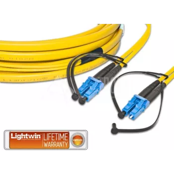 Lightwin LDP-09 LC-LC 1.0 FD cabo de fibra ótica 1 m OS2 amarelo (LDP-09 LC-LC 1.0 FD)