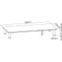 ROLINE - Suporte - para ecrã LCD - Metal, Vidro