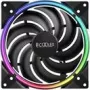 Ventoinha para caixa PCCOOLER 140mm CORONA-MAX-FRGB, 1000–2000 rpm, iluminação ARGB