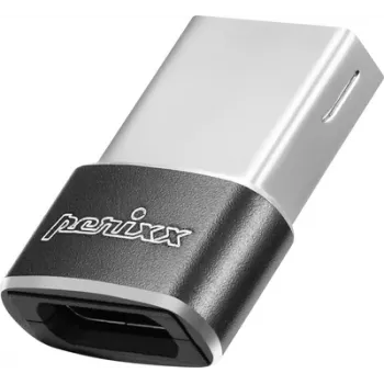 Adaptador USB 2.0 Perixx [1x ficha USB 2.0 A - 1x conector fêmea USB 2.0 C] PERIPRO-408 (12128)