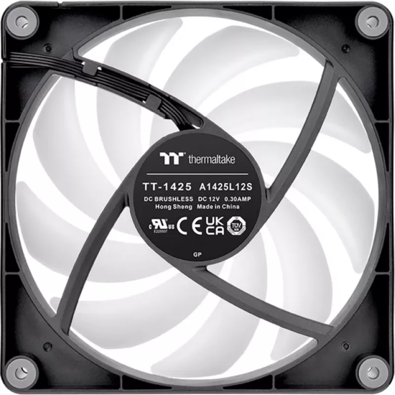 Thermaltake CT140 Reverse ARGB Ventoinha 14 cm Preto 500–1800 RPM 32,8 dB