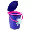 GreenBlue GB320BR balde sanitário portátil para campismo, azul-marinho e rosa