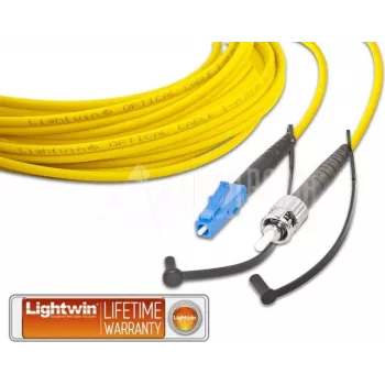 Lightwin Cabo de patch de fibra ótica simplex de alta qualidade, SM, LC - ST (LSP-09 LC-ST 2.0)