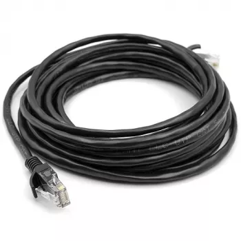 Cabo Cat5E UTP, 5 m, preto