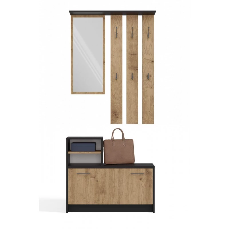 Roupeiro top e shop GAR ANT/ART com 1 porta de abrir, 850×240×1600 mm