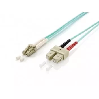 Cabo de patch de fibra ótica LC/SC Equip, OM3, 1,0 m, 1 m, OM3, LC, SC