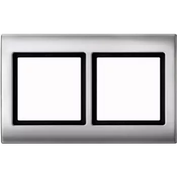 Moldura MERTEN 2 módulos 400260 AQUADESIGN alumínio 400260 400260 (400260)
