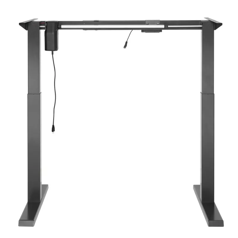 Secretária elétrica de altura ajustável Ergo Office, Cinzento, Altura máx. 123 cm, 80 kg - sem tampo, para trabalho de pé e sentado, ER-433