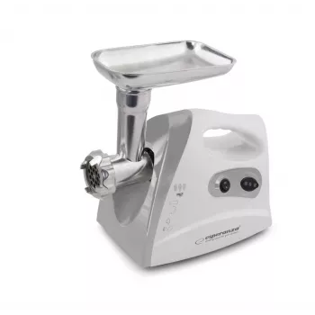 Picadora de carne elétrica ESPERANZA EKM012E 600 W, cinzento, 2,6 kg, marcha atrás, funil para salsichas, acessório para kebbe
