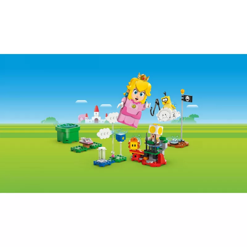 Brinquedo de construção LEGO 71441 Super Mario figura interativa LEGO Peach, compatível com o sistema LEGO