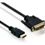helos BASIC Cabo adaptador de DVI-D (18+1) para HDMI, Single Link, Full HD, 1,5 m, blindado, preto