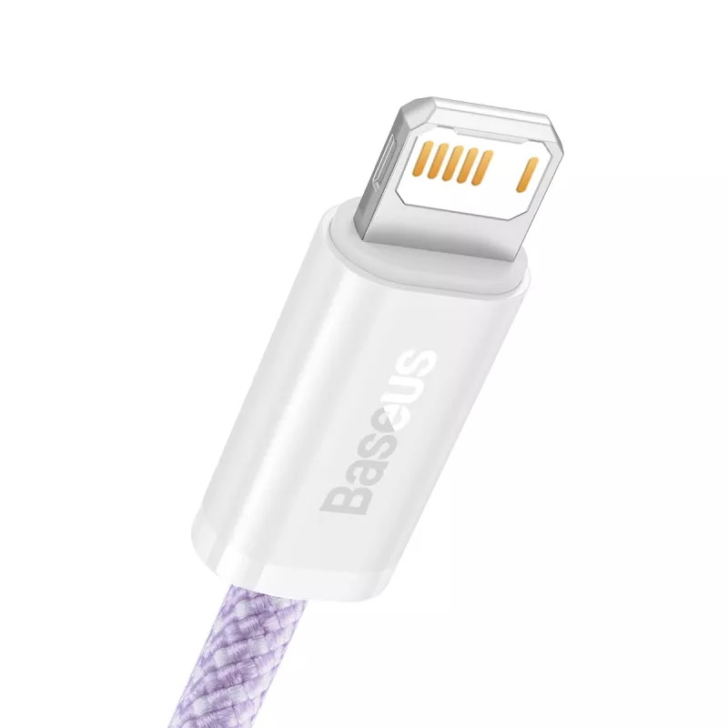 Cabo Baseus Dynamic USB para Lightning, 2,4 A, 2 m (violeta)