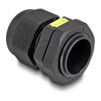 Prensa-cabos DeLOCK M20 com ventilação IP68 à prova de pó e água preto 2 unid.