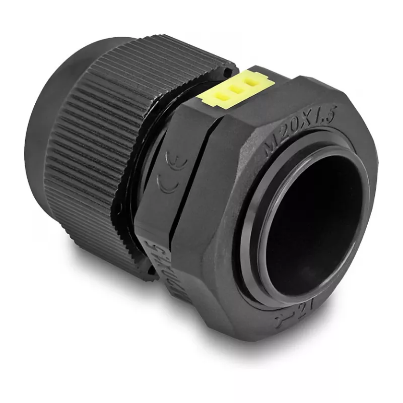 Prensa-cabos DeLOCK M20 com ventilação IP68 à prova de pó e água preto 2 unid.