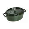 Staub La Cocotte 33 cm assadeira oval de ferro fundido, verde manjericão