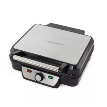 Grelhador de contacto ESPERANZA EKG007 — grelhador elétrico retangular, 2000 W, superfície de grelhar 280×235 mm, termostato ajustável, revestimento antiaderente, pega fria