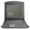 Consola KVM Digitus 19 polegadas HD LCD 16 portas VGA teclado alemão