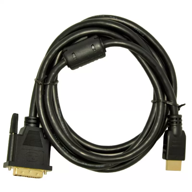 Cabo HDMI para DVI-D Akyga AK-AV-11 (24+1), 1,8 m, preto