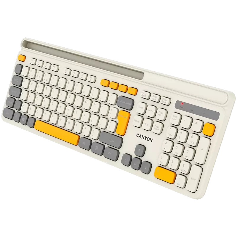 Teclado CANYON HKB-W03 EN AAA sem fios bege
