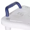 Assento de banheira ActionMed LW300AM com pega de apoio – ajuda de banho branca para a banheira, resistente à humidade, argola de suspensão