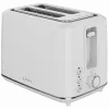 Torradeira elétrica, branca, 220-240V, 50-60Hz, 920-1080W, 2 ranhuras, 3 modos, 7 níveis de tostagem
