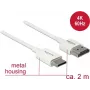 Cabo HDMI DeLOCK 85144 2 m HDMI Type-A para Type-C branco