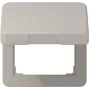 Tampa basculante Jung com aro de cobertura 50x50mm CD 590 KL PT (CD590KLPT)