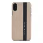 Capa para smartphone man and wood para iPhone X/XS – preto em pele