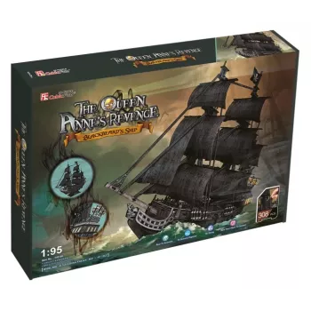 PUZZLE 3D conjunto grande navios piratas Queen Revenge