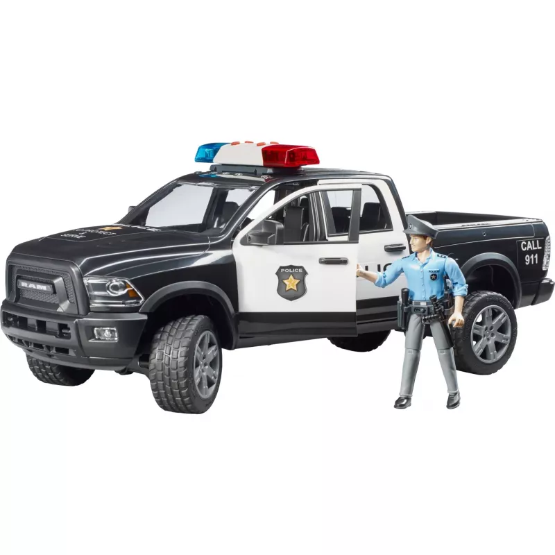 Veículo de brincar Polícia Pickup BRUDER RAM 2500 Police 02505 – modelo à escala, veículo de brincar